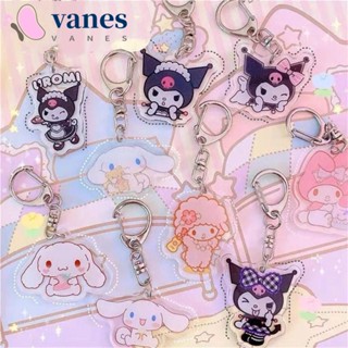 Vanes1 พวงกุญแจอะคริลิคใส ลาย My Melody น่ารัก สองด้าน สําหรับกระเป๋านักเรียน