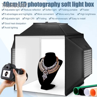 Taurus307 PULUZ 40 ซม.การถ่ายภาพ Softbox เต็นท์ 5500K สตูดิโอถ่ายภาพขนาดเล็กกล่อง 4 สี PVC พื้นหลังบอร์ด AC 100-240V