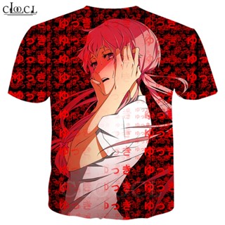 เสื้อกันหนาว พิมพ์ลายการ์ตูนอนิเมะ Future Diary T Gasai Yuno สไตล์สตรีท