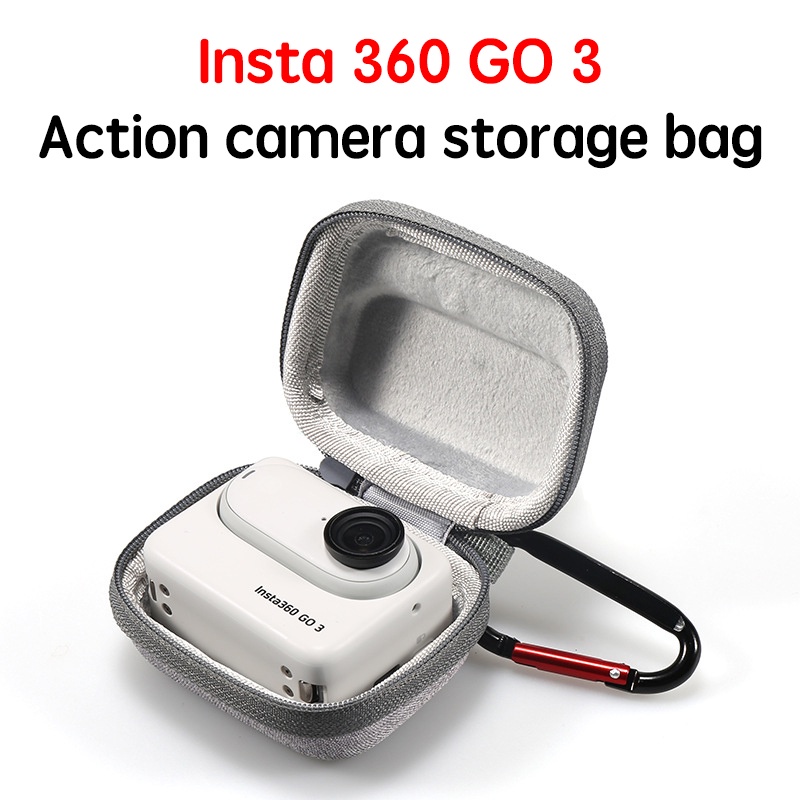 เหมาะสําหรับ Insta360 GO 3S Mini Body Bag 360 GO 3 กระเป๋าเก็บของแบบพกพาผ้าใบอุปกรณ์ป้องกัน