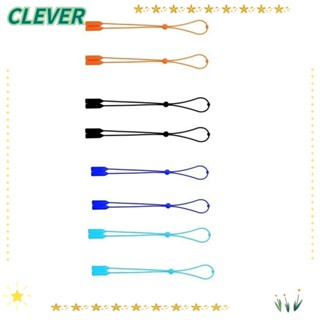 Clever สายคล้องคอ ซิลิกาเจล สีพื้น ปรับได้ สําหรับคล้องแว่นตา 8 ชิ้น