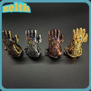 Zelth พวงกุญแจถุงมือ จี้รูปอเวนเจอร์ส สีทอง สีบรอนซ์ ของขวัญ สําหรับห้อยถุงมือ