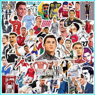 Star3 สติกเกอร์ ลายฟุตบอล Cristiano Ronaldo กันน้ํา สําหรับติดตกแต่งสมุดโน้ต สเก็ตบอร์ด ถ้วยน้ํา 50 ชิ้น ต่อชุด