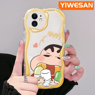 เคสโทรศัพท์มือถือใส แบบนิ่ม ลายการ์ตูนชินจัง กันกระแทก สําหรับ iPhone 11 11 Pro 11 Pro Max