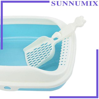 [Sunnimix] ถาดทราย กึ่งปิด กันกระเซ็น สําหรับสัตว์เลี้ยง แมว