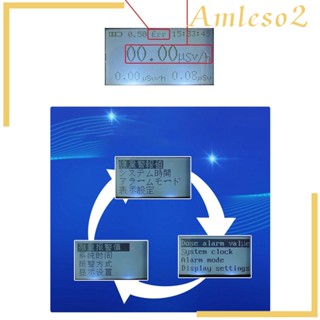 [Amleso2] เครื่องวัดปริมาณนิวเคลียร์ หน้าจอ LCD อ่านค่าง่าย สําหรับบ้าน อุตสาหกรรม