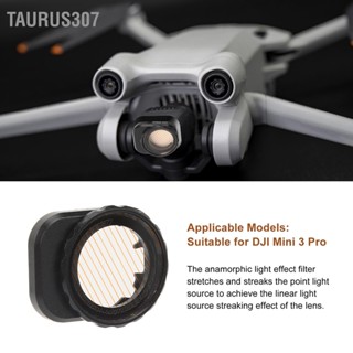 Taurus307 Junestar Streak Special Effects Filter Multi Coated Optical Glass Anamorphic Lens สำหรับ DJI Mini 3 Pro