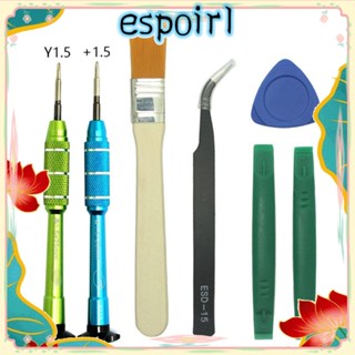 Espo ชุดเครื่องมือไขควงไฟฟ้า อเนกประสงค์ DIY สําหรับทําความสะอาดนาฬิกาข้อมือ 7 ชิ้น ต่อชุด