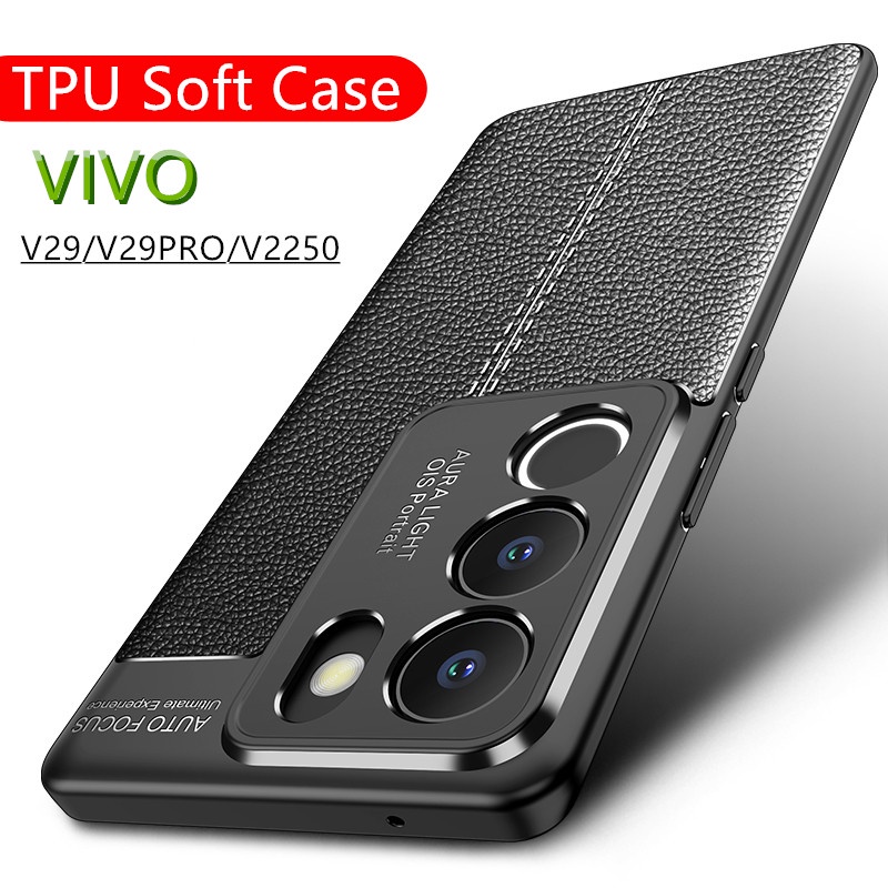 เคสโทรศัพท ์ ป ้ องกันสําหรับ VIVO V29 5G V29PRO V2250 TPU นุ ่ มกันกระแทกปกหลัง