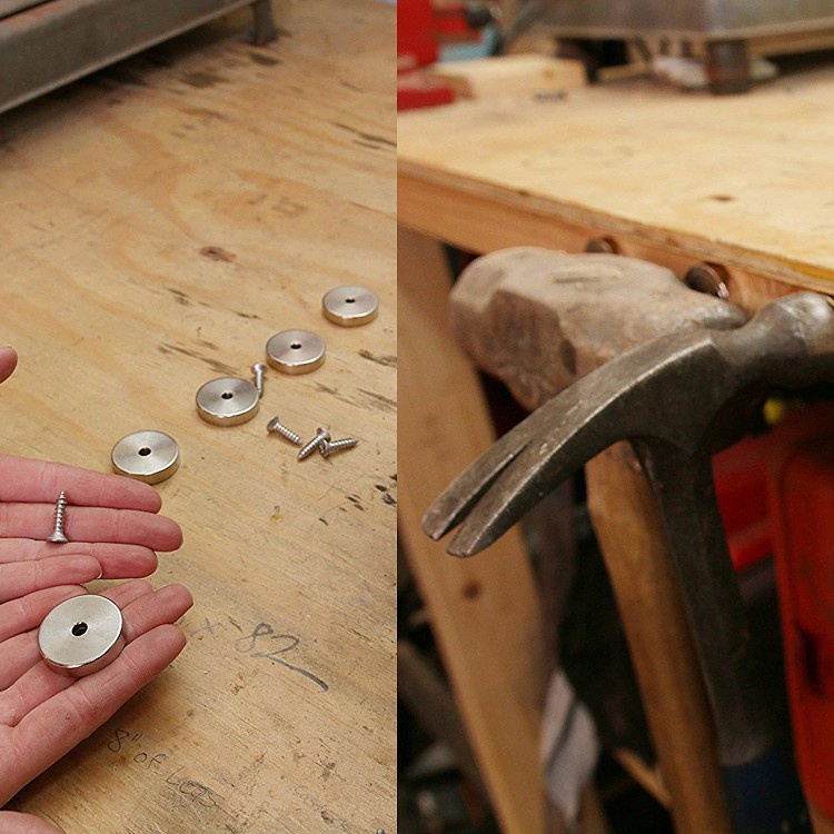 แม่เหล็กแรงสูง กลม แบน มีรูยึดสกรู สำหรับงาน D.I.Y ประยุกต์ใช้ได้หลายรูปแบบ Ring-Hole Neodymium แม่เหล็กนีโอไดเมียม - รูปที่ 4