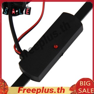 [freeplus.th] เสาอากาศวิทยุ AM-FM อิเล็กทรอนิกส์ 12V ไม่มีทิศทาง สําหรับติดกระจกรถยนต์