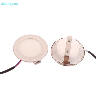 Abongsea หลอดไฟ LED 70 มม. 12V DC 1.5W ประหยัดพลังงาน สําหรับตู้เสื้อผ้า ห้องครัว 2 ชิ้น