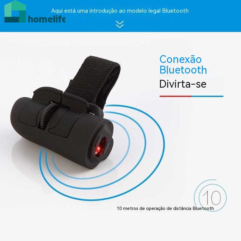Mini Optical Mouse Ergonomic Wireless Bluetooth พร้อมแหวนนิ้วสำหรับเดินทางรุ่น2.4G Home home home
