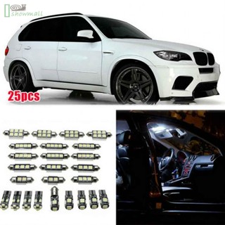 [ISHOWMAL-TH]LED Lights 25pcs 30-65Lm DC 12V Full White Bulbs Kit Set Car Left/Right-New In 9-