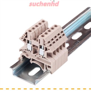 Suchenhd บล็อกเทอร์มินัลสายไฟ ฉนวนกันความร้อน DIN 20A DK2.5N 12-22AWG 100 ชิ้น