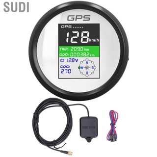 Sudi Speedometer Multifunction Boat Odometer 85mm Knot Mph Km/H DC9‑32V TFT Screen for Truck Car