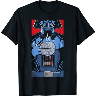 เสื้อยืดคอกลม แขนสั้น ผ้าฝ้าย 100% พิมพ์ลายภาพยนตร์ star wars The Mandalorian พลัสไซซ์ สําหรับผู้ชาย