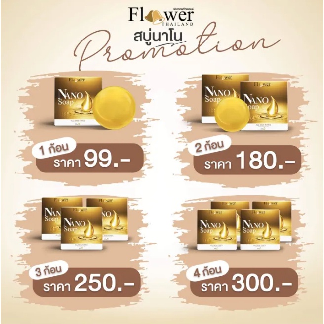 ส่งฟรี [1 ก้อน 99] สบู่นาโน สูตรอ่อนโยน ใช้คู่กับครีมฮายอง เซรั่มนาโน หน้าขาว หน้าใส