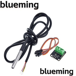 Blueming2 ชุดโมดูลเซนเซอร์อุณหภูมิ -55 5 ชุด℃ ถึง ~ 125℃ โพรบสเตนเลส 3.0V~5.5V DS18B20 ความละเอียด 9~12bit ปรับได้ คุณภาพสูง สําหรับ Raspberry Pi