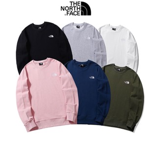 พร้อมส่ง เสื้อกันหนาว คอกลม แขนยาว ปักลาย THE NORTH FACE ทรงหลวม ขนาดใหญ่ สไตล์เกาหลี ฮิปฮอป แฟชั่นสําหรับผู้ชาย และผู้หญิง