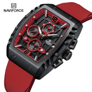 Naviforce 8025 นาฬิกาข้อมืออนาล็อก โครโนกราฟ เรืองแสง กันน้ํา อเนกประสงค์ แฟชั่นสําหรับผู้ชาย