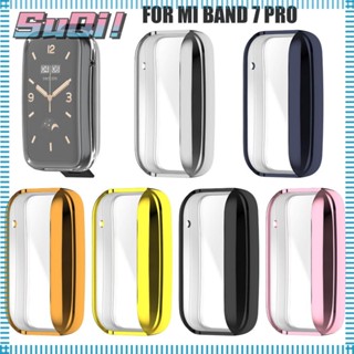 Suqi ฝาครอบสมาร์ทวอทช์ กรอบป้องกันหน้าจอ สําหรับ Mi Band 7