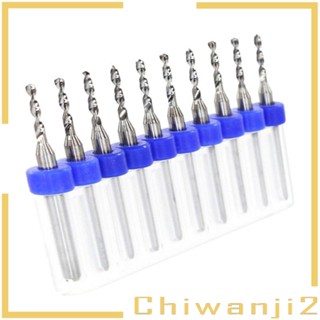 [Chiwanji2] ดอกสว่านคาร์ไบด์ 1/8 HQ PCB CNC End 2 มม. 1.2-1.85 มม. 10 ชิ้น