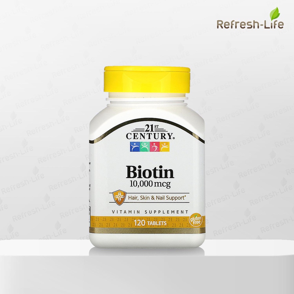 [พร้อมส่ง] 21st Century Biotin 10000 mcg ไบโอติน Vitamin B7 [Refresh-Life]