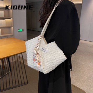 KIQUNE กระเป๋าผ้ากระเป๋าผ้าแคนวาส Tote Bag 2023 NEW GTT2390LAR 36Z230909