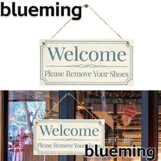 Blueming2 ป้ายไม้ Welcome ทนทาน สําหรับติดประตูโรงแรม