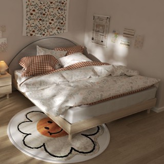 Koncept furniture เตียง 6 ฟุต รุ่น Bingsoo สีไม้อ่อน (200x200x90 ซม.)