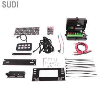 Sudi Push Button Panel  Over‑Voltage Protection Plug and Play 8 Gang Switch for Truck Bus SUV Boat ATV