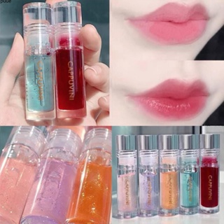 Cappuvini Crystal Jelly Lip Gloss Hydrating Lip Glaze for Makeup Perfection with Pearlescent Shine hydrating cappuvini beauty cosmetics ซ่อมแซมริมฝีปากแห้ง แต่งหน้าริมฝีปาก puueqg