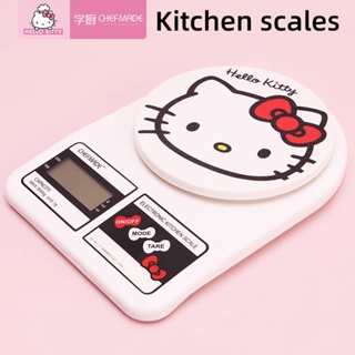 Chef MADE HELLO KITTY เครื่องชั่งน้ําหนักอิเล็กทรอนิกส์ ความแม่นยําสูง 0.1 กรัม สําหรับทําอาหาร เบเกอรี่