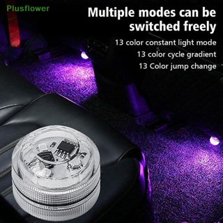 (Plusflower) โคมไฟ LED ไร้สาย มีกาวในตัว สําหรับติดหลังคารถยนต์