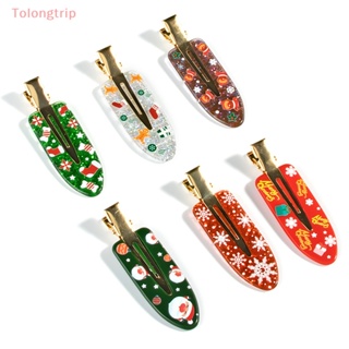 Tolongtrip&gt; กิ๊บติดผม ลายซานตาคลอส กวาง เกล็ดหิมะ คริสต์มาส เครื่องประดับ สําหรับผู้หญิง เด็กผู้หญิง เทศกาล บรรยากาศผม