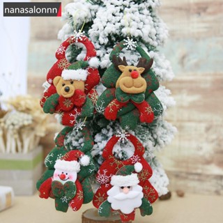 Nanasn| จี้ตุ๊กตาซานตาคลอส สโนว์แมน 16 ซม. สําหรับแขวนตกแต่งบ้าน ต้นคริสต์มาส I8Y2