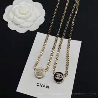 Top-quality Double C Brand European and American 20 Spring and Summer New Small Button round Studs Double C Necklace Clavicle Chain Elegance Exquisite Y2K Sweet and Cool Style 2IMS