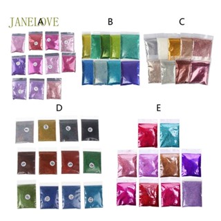 Jlove ชุดเม็ดสีเรซิ่น 11 สี สําหรับตกแต่งเล็บ