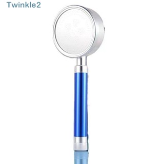 Twinkle หัวฝักบัวอาบน้ํา อลูมิเนียม สีฟ้า ทนอุณหภูมิ ติดผนังห้องน้ํา