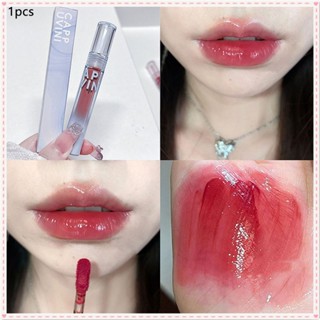 Cappuvini Wave Sense Water Lip Glaze Mirror Doodle Glass Smooth Moisturizing ลิปสติกง่ายต่อการสีติดทนนานนักเรียนหญิง Lip แต่งหน้า JOYFEEL