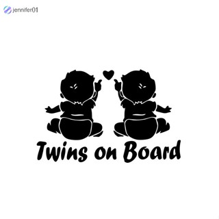 Jen สติกเกอร์คําเตือน Baby On Board เพื่อความปลอดภัย สําหรับตกแต่งรถยนต์
