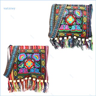 Va กระเป๋าเมสเซนเจอร์ ปักลาย สไตล์จีน Boho Hi