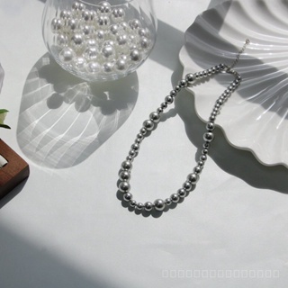 0916SPSDY Summer Ins French Style Cool Real Linen Genuine Shijia Pearl Necklace 925 Silver Necklace Temperament 0ZEO