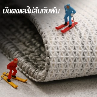 พรม 50*80CM การดูดซึมน้ําและกันลื่น พรมเช็ดเท้า กําจัดฝุ่นและทนต่อการสึกหรอ ใช้ที่ทางเข้า