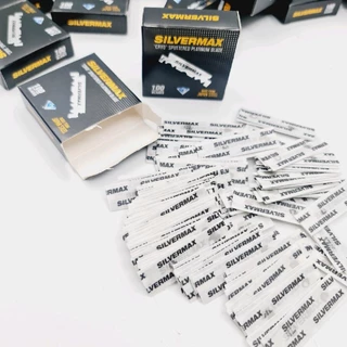 Silvermax - Cryo Sputtered Platinum Half Blades ใบมีดโกนแบบหักครึ่งสำเร็จ (100pcs)