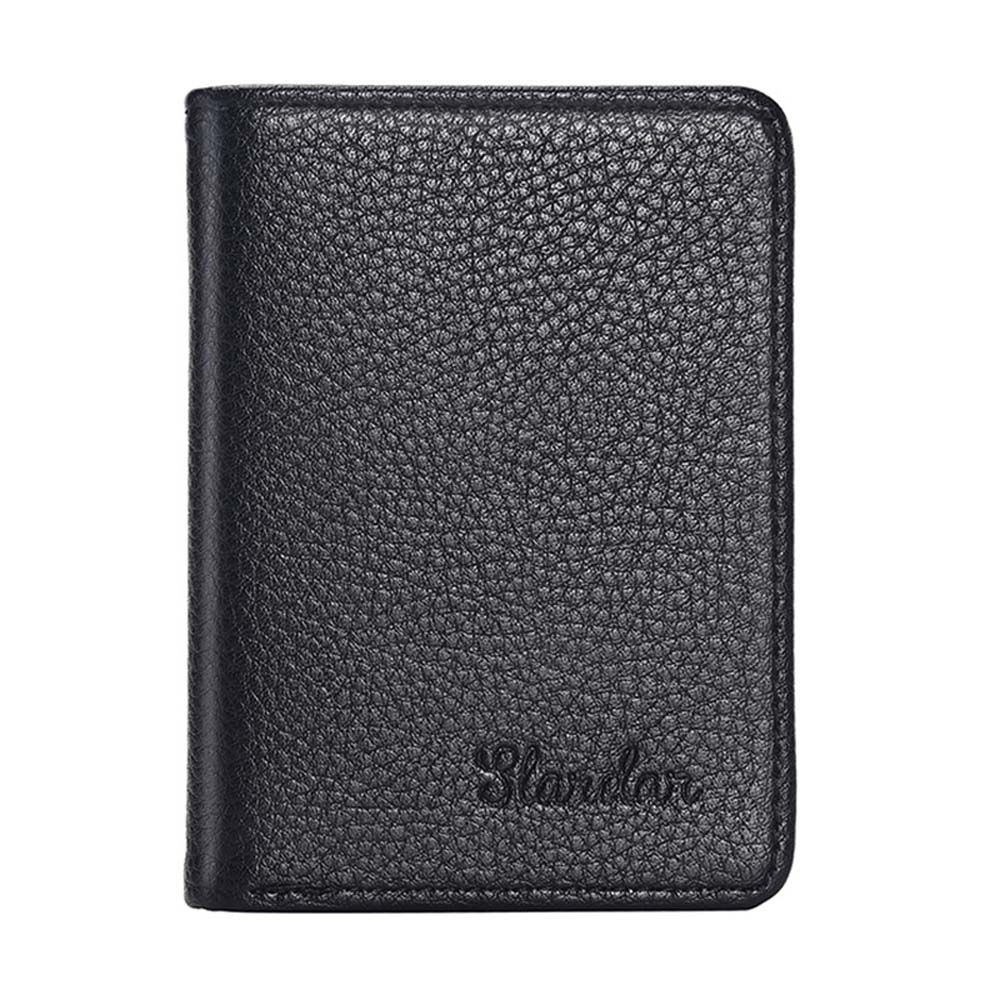 กระเป๋าสตางค์ หนัง PU ขนาดเล็ก แบบพกพา ใส่บัตรเครดิตได้ มีหลายช่อง ใส่เหรียญได้ สไตล์นักธุรกิจ สําหรับผู้ชาย - รูปที่ 5