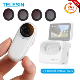 Telesin CPL+ND8+ND16+ND32 ชุดฟิลเตอร์เลนส์ สําหรับกล้องแอคชั่น Insta 360 Go3 Go2 ND CPL