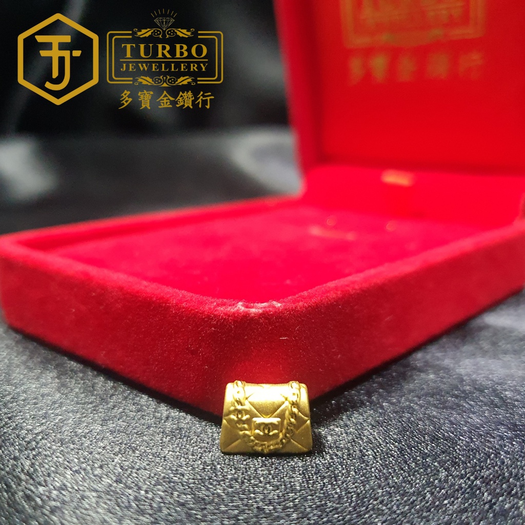 TURBO [999G] Double C Bag 5 Charm 双C กระเป๋าเพชร 5 แผ่นกระจก