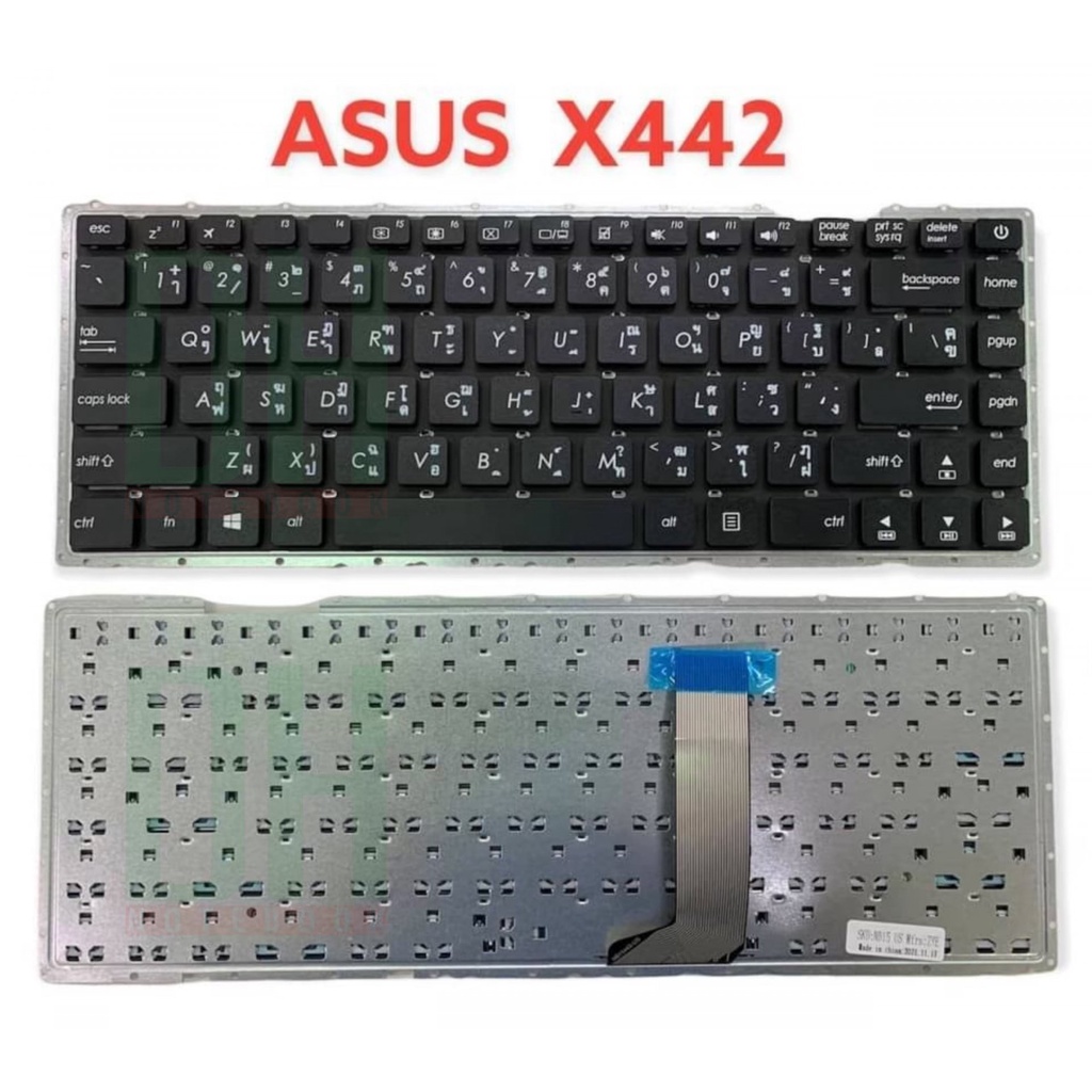 แป้นพิมพ์ คีย์บอร์ดโน๊ตบุ๊ค ASUS vivobook 14 X442 Laptop Keyboard